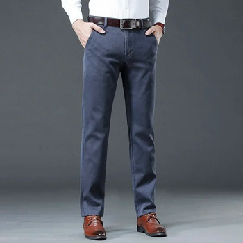 KUBRO марка памучни мъжки дънки 2022 деним панталони марка класически дрехи гащеризони прави панталони за мъже сини дънки размер 30-38