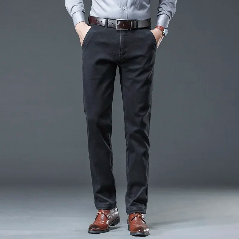 Značkové bavlnené pánske rifle KUBRO, rok výroby 2022, džínsové nohavice, klasické oblečenie, overaly, rovné nohavice pre mužov, modré rifle, veľkosť 30-38