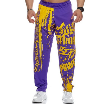 Pantaloni noi de alergare Jogging Bărbați Poliester Moale Bodybuilding Joggeri Pantaloni de trening Pantaloni lungi Harem Pantaloni de antrenament sport de fitness