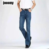 Nové jarné jesenné nové americké pouličné pánske džínsové rozšírené nohavice, široké nohavice, voľné ležérne nohavice pre mužov, vintage prané, všestranné