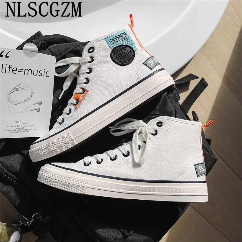 Pantofi bărbați Pantofi de pânză pentru bărbați Pantofi ocazional Pantofi înalți Pantofi casual Pantofi cu platformă Pantofi de sport pentru bărbați Vulcanize кросовки мужские