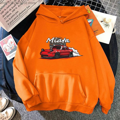 MX5 Initial D Hanorace bărbați Drift Jdm Hanorac Anime Mazda Print Car Miata Streetwear Bărbați Unisex Automobile Culture Femei Hanorac