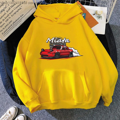 MX5 Initial D Hanorace bărbați Drift Jdm Hanorac Anime Mazda Print Car Miata Streetwear Bărbați Unisex Automobile Culture Femei Hanorac