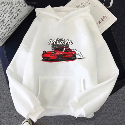 MX5 Initial D Hanorace bărbați Drift Jdm Hanorac Anime Mazda Print Car Miata Streetwear Bărbați Unisex Automobile Culture Femei Hanorac