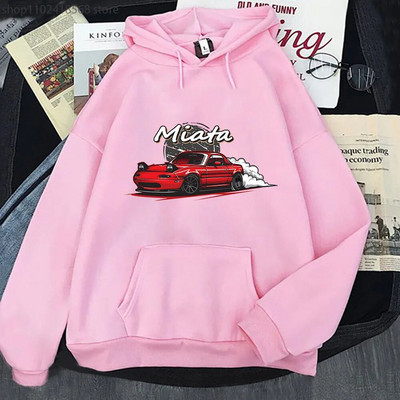 MX5 Initial D Hanorace bărbați Drift Jdm Hanorac Anime Mazda Print Car Miata Streetwear Bărbați Unisex Automobile Culture Femei Hanorac