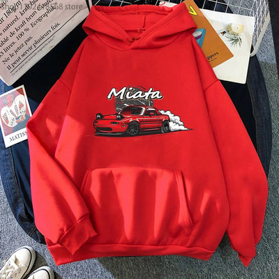 MX5 Initial D Hanorace bărbați Drift Jdm Hanorac Anime Mazda Print Car Miata Streetwear Bărbați Unisex Automobile Culture Femei Hanorac