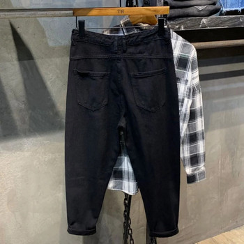 Μόδα Streetwear 2023 Μαύρα τζιν με σκισίματα Ανδρικά στενά τζιν παντελόνια χιπ χοπ Νέο ανοιξιάτικο casual τζιν για άνδρες που κάνουν τζόκινγκ