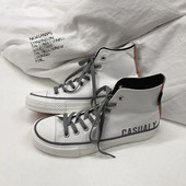 Bărbați, ocazional, la modă, pantofi din pânză, cu litere imprimeuri, pantofi de skateboard, modă, de vară, cu vârf rotund, pantofi de mers cu șireturi