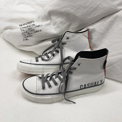 Bărbați, ocazional, la modă, pantofi din pânză, cu litere imprimeuri, pantofi de skateboard, modă, de vară, cu vârf rotund, pantofi de mers cu șireturi