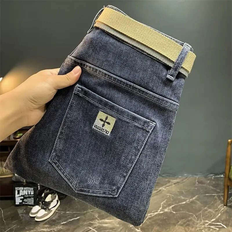 Harajuku Luxusné 2023 Nový príchod Dizajnérske pánske vyšívané džínsy Kovbojské hip hopové INS Streetwear nohavice Punk džínsy Pánske