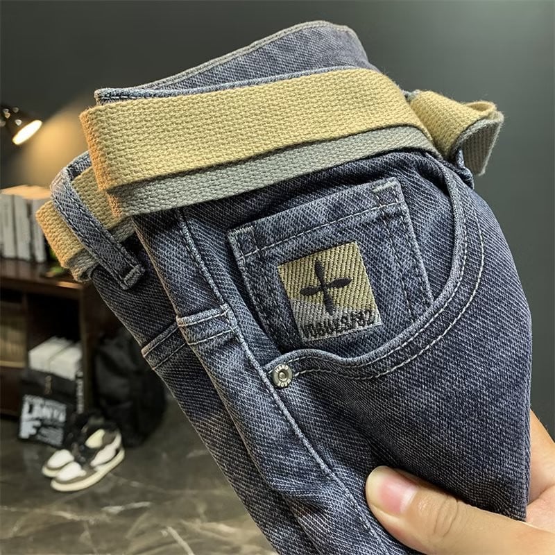 Harajuku Luxusné 2023 Nový príchod Dizajnérske pánske vyšívané džínsy Kovbojské hip hopové INS Streetwear nohavice Punk džínsy Pánske