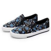 Pánske plátené topánky veľkej veľkosti, pohodlné priedušné ležérne topánky s potlačou, športové topánky, tenisky Masculino