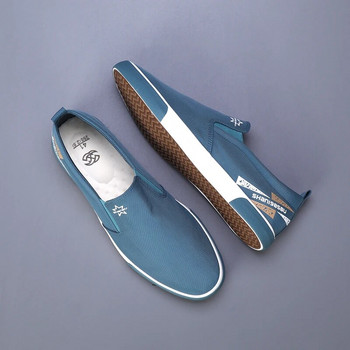 Мъжки платнени обувки Мода 2023 г. Нови ниски помощни мъжки маратонки Дизайнерски мокасини Вулканизирани обувки Мъжки удобни плоски обувки Ежедневни обувки