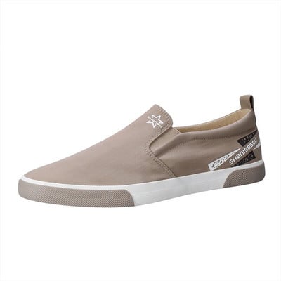 Pánske plátené topánky, móda 2023, nové nízke, pánske tenisky, dizajnérske mokasíny, vulkanizované topánky, pánske pohodlné ploché topánky na voľný čas