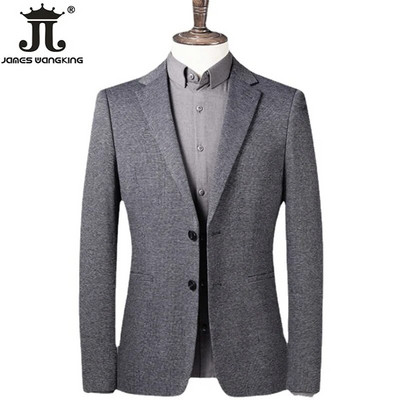 2022 Νέα μπουτίκ μόδας γκρι ανδρικό casual επαγγελματικό κοστούμι γαμπρός επίδειξη γάμου ανδρικό σακάκι