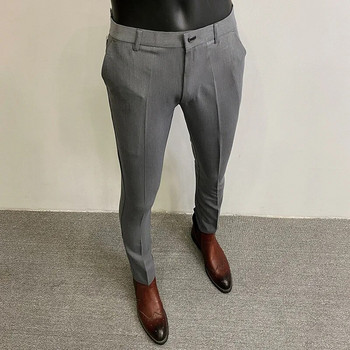 Παντελόνι καλοκαιρινό κοστούμι Ανδρικό μη σιδερένιο καθημερινό παντελόνι Formal Slim Fit Stretch Calça Masculina Μονόχρωμο παντελόνι μόδας Ανδρικά ρούχα