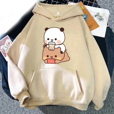 Jauns Kawaii Bubu un Dudu Drink Bubble Tea Hoodies Print Vīriešu Sieviešu Modes Hoodie Lielizmēra džemperi Puloveri Unisex apģērbi
