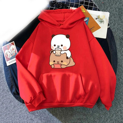 Jauns Kawaii Bubu un Dudu Drink Bubble Tea Hoodies Print Vīriešu Sieviešu Modes Hoodie Lielizmēra džemperi Puloveri Unisex apģērbi