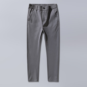 Летни тънки бизнес разтегливи тънки мъжки ежедневни панталони Jogger Корейски класически сини черни сиви маркови панталони Мъжки