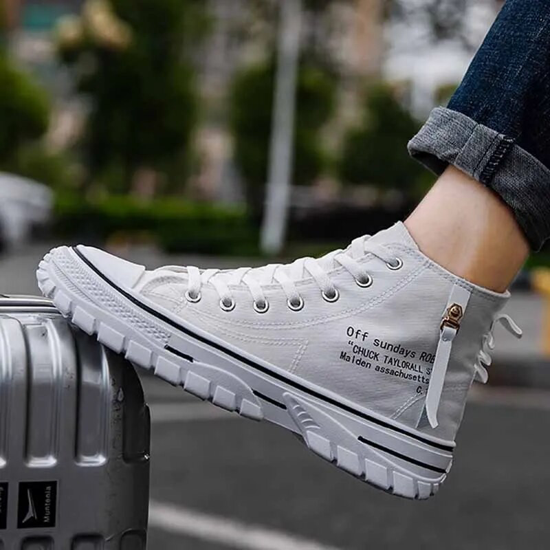 Pantofi pentru bărbați Pantofi sport vulcanizati din pânză ocazional Pantofi pentru bărbați, ușoare, la modă, în aer liber, rezistenți la uzură, pantofi de mers ocazional