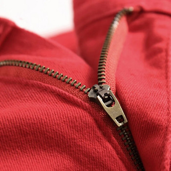 Мъжки дънкови дънки Съсипани панталони с дупки Дизайнерска марка Silm Прави скъсани панталони Разкъсани бели червени черни големи размери
