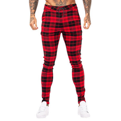 2023 m. pavasario ir rudens vyriškos kasdienės ilgos kelnės iki vidurio juosmens, paprastos, plonos, languotos kelnės.