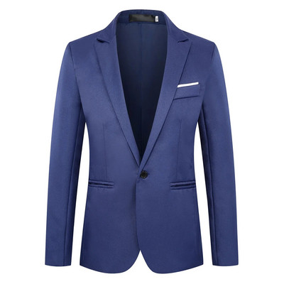 2024 Jachetă de costum pentru bărbați, elegantă, pentru domn, rochie solidă, slim Fit, jachetă pentru bărbați, formală, petrecere, club de nuntă, blazer