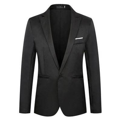 2024 Jachetă de costum pentru bărbați, elegantă, pentru domn, rochie solidă, slim Fit, jachetă pentru bărbați, formală, petrecere, club de nuntă, blazer