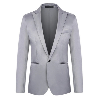 2024 Jachetă de costum pentru bărbați, elegantă, pentru domn, rochie solidă, slim Fit, jachetă pentru bărbați, formală, petrecere, club de nuntă, blazer