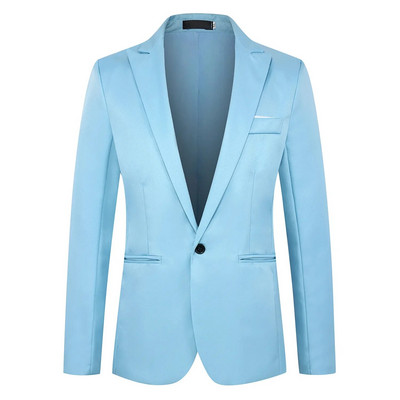 2024 Jachetă de costum pentru bărbați, elegantă, pentru domn, rochie solidă, slim Fit, jachetă pentru bărbați, formală, petrecere, club de nuntă, blazer