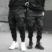 Dropshipping 2023 Hip Hop Boy Pantaloni harem cu mai multe buzunare Bărbați Streetwear Punk Pantaloni casual Joggeri pentru bărbați Pantaloni pentru bărbați până la gleznă