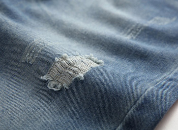 Ανδρικό παντελόνι Υψηλής ποιότητας Streetwear Ripped Nostalgic Scratched Jeans Casual Cotton Slim Fit Τζιν Stretch Παντελόνι Ανδρικό παντελόνι 2022
