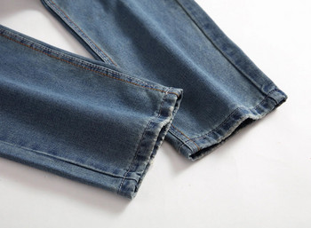 Ανδρικό παντελόνι Υψηλής ποιότητας Streetwear Ripped Nostalgic Scratched Jeans Casual Cotton Slim Fit Τζιν Stretch Παντελόνι Ανδρικό παντελόνι 2022