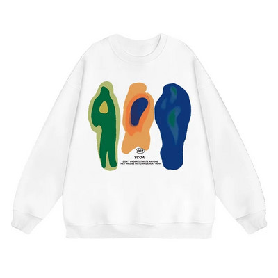 Hanorace pentru bărbați Hanorace supradimensionate din bumbac Pulover cu mânecă lungă Moda coreeană Harajuku Graphic Streetwear Y2k Estetic îmbrăcăminte