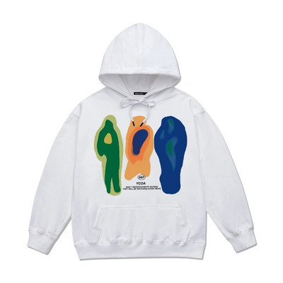 Hanorace pentru bărbați Hanorace supradimensionate din bumbac Pulover cu mânecă lungă Moda coreeană Harajuku Graphic Streetwear Y2k Estetic îmbrăcăminte