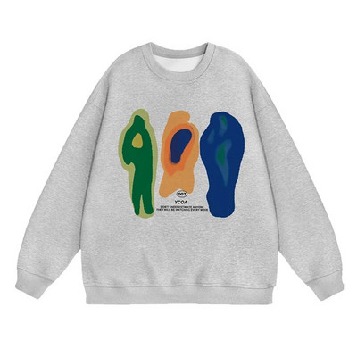 Hanorace pentru bărbați Hanorace supradimensionate din bumbac Pulover cu mânecă lungă Moda coreeană Harajuku Graphic Streetwear Y2k Estetic îmbrăcăminte