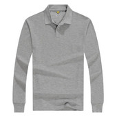 Diverse Culori Ieftin Uniforma De Munca Tricou Polo Barbati Maneca Lunga Pentru Publicitate