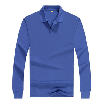 Различни цветове Евтина работна униформа Мъжка поло тениска с дълъг ръкав за реклама