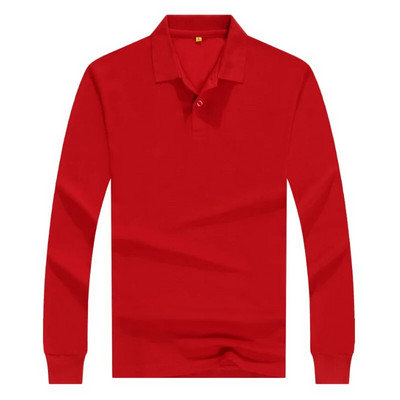 Diverse Culori Ieftin Uniforma De Munca Tricou Polo Barbati Maneca Lunga Pentru Publicitate