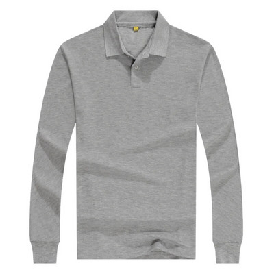 Diverse Culori Ieftin Uniforma De Munca Tricou Polo Barbati Maneca Lunga Pentru Publicitate