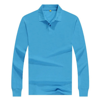 Diverse Culori Ieftin Uniforma De Munca Tricou Polo Barbati Maneca Lunga Pentru Publicitate