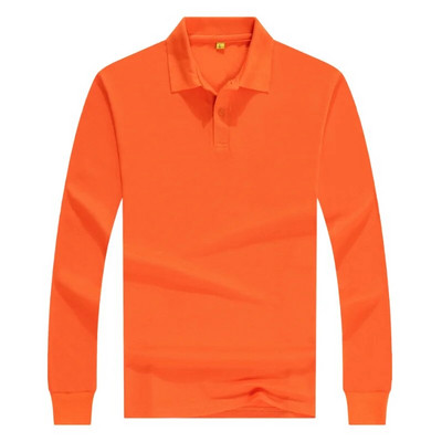 Diverse Culori Ieftin Uniforma De Munca Tricou Polo Barbati Maneca Lunga Pentru Publicitate