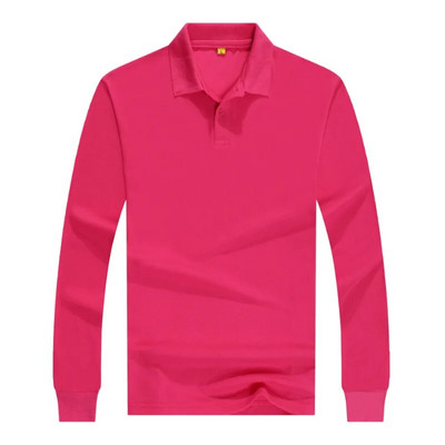 Diverse Culori Ieftin Uniforma De Munca Tricou Polo Barbati Maneca Lunga Pentru Publicitate