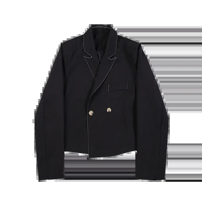 LUZHEN 2024 Jarná nová módna osobnosť Elegantná voľná ležérna krátka bunda Pánsky pekný trendy originálny sako LZ1014