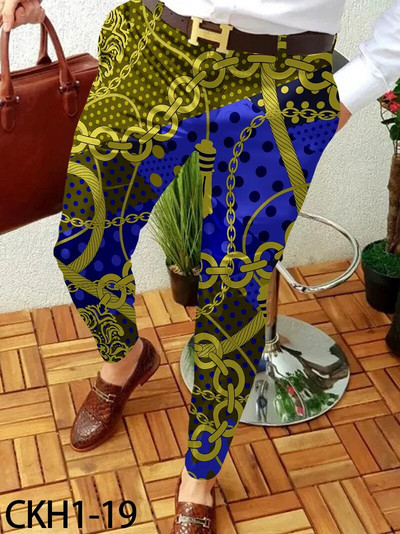 2023, pantaloni casual de afaceri pentru bărbați, cu model de lanț, pantaloni lungi drepti, pentru bărbați, primăvară, toamnă, îmbrăcăminte de stradă, îmbrăcăminte pentru bărbați