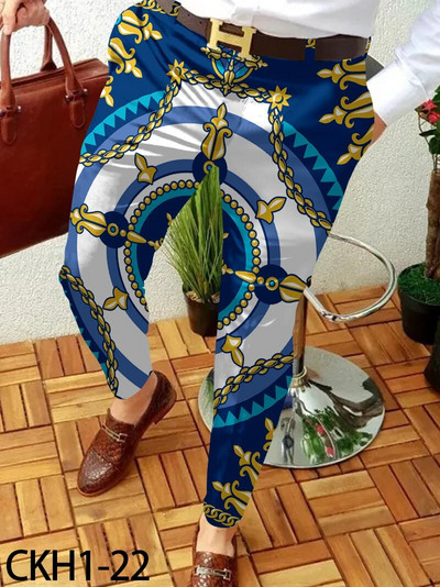 2023, pantaloni casual de afaceri pentru bărbați, cu model de lanț, pantaloni lungi drepti, pentru bărbați, primăvară, toamnă, îmbrăcăminte de stradă, îmbrăcăminte pentru bărbați