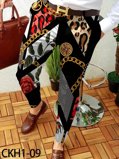 2023, pantaloni casual de afaceri pentru bărbați, cu model de lanț, pantaloni lungi drepti, pentru bărbați, primăvară, toamnă, îmbrăcăminte de stradă, îmbrăcăminte pentru bărbați