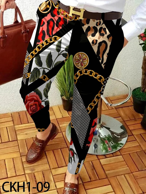 2023, pantaloni casual de afaceri pentru bărbați, cu model de lanț, pantaloni lungi drepti, pentru bărbați, primăvară, toamnă, îmbrăcăminte de stradă, îmbrăcăminte pentru bărbați