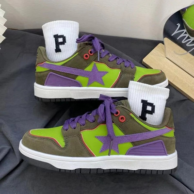 Pantofi femei Bărbați Tenisi clasici de modă Multicolor Retro Star Pantofi cu skateboard Cuplu Studenți Pantofi sport casual în aer liber