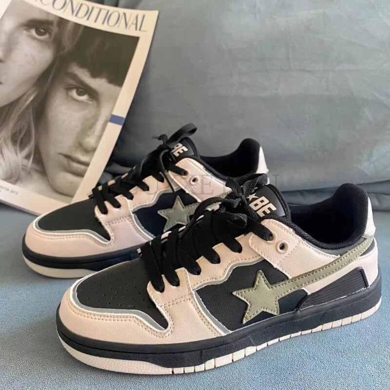 Pantofi femei Bărbați Tenisi clasici de modă Multicolor Retro Star Pantofi cu skateboard Cuplu Studenți Pantofi sport casual în aer liber
